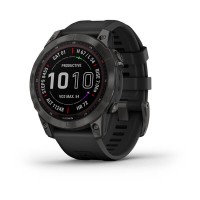 Garmin Fēnix 7 Sapphire Solar -Carbon Gray DLC Titanium with Black Band